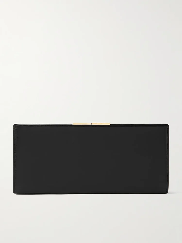 Anjelica leather clutch