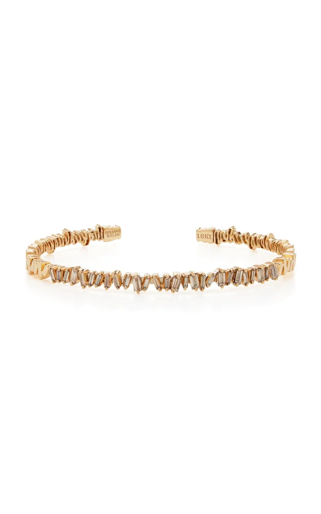 Classic 18K Rose Gold Diamond Bangle