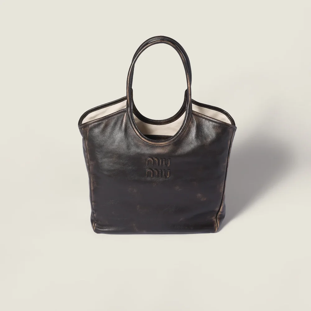Ivy leather tote bag