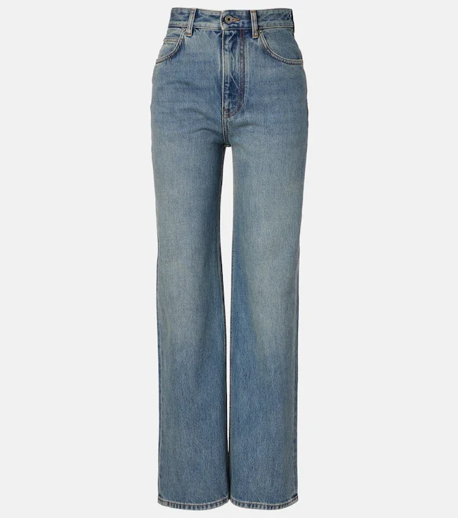 High-rise wide-leg jeans