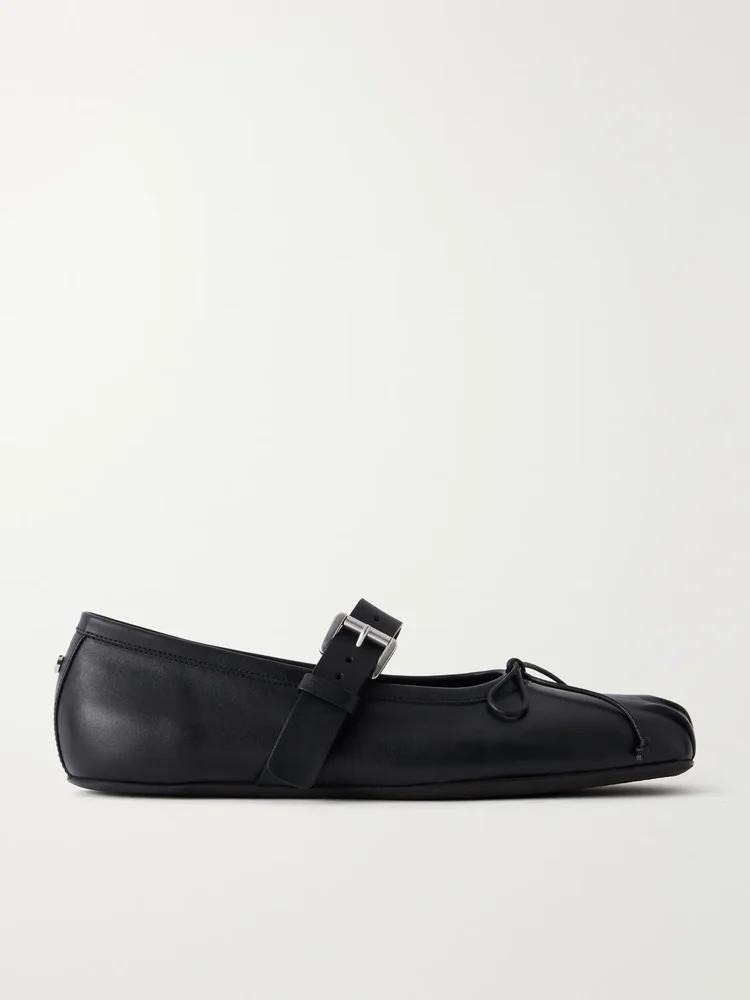 Zoey leather ballet flats