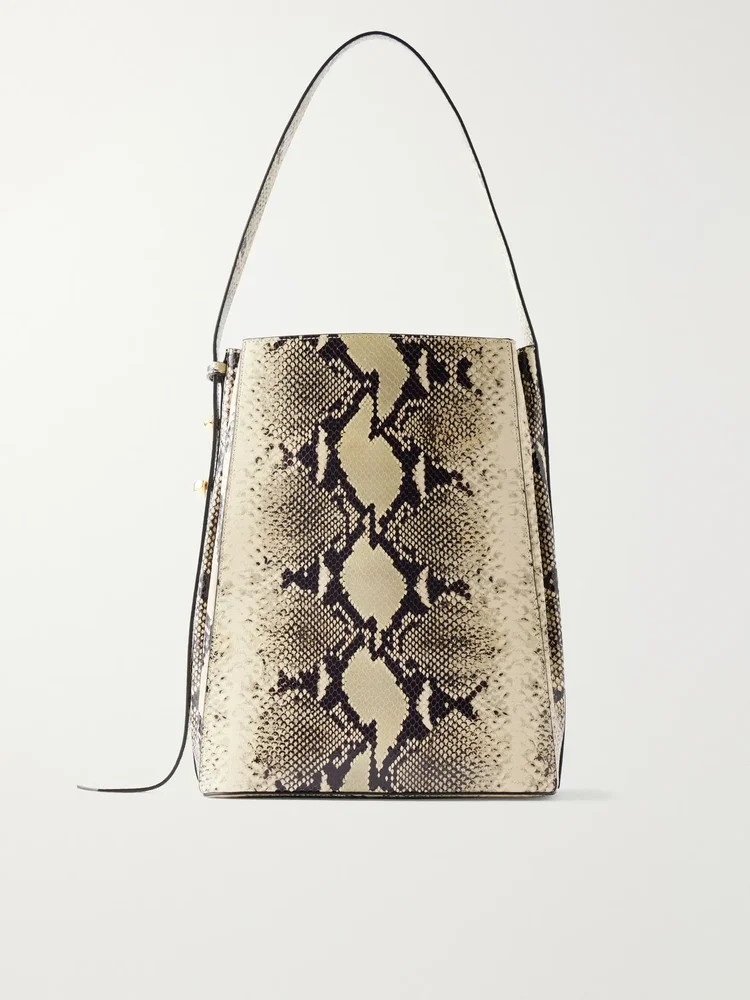 Somalia snake-effect leather shoulder bag