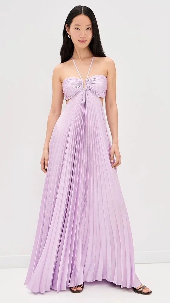 Moira Pleated Maxi Dress