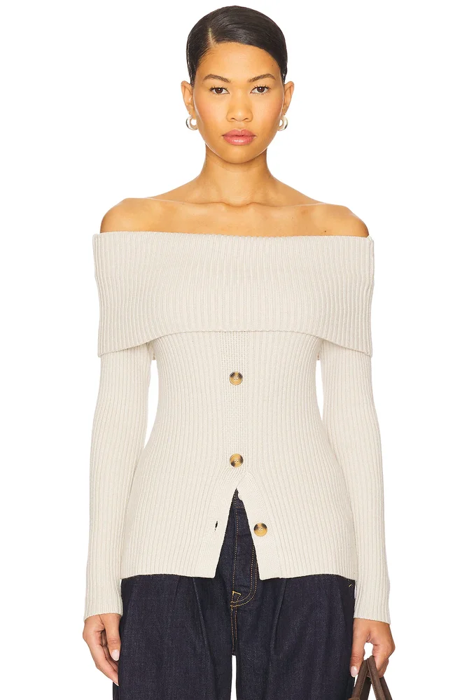 Off The Shoulder Sweater Top in