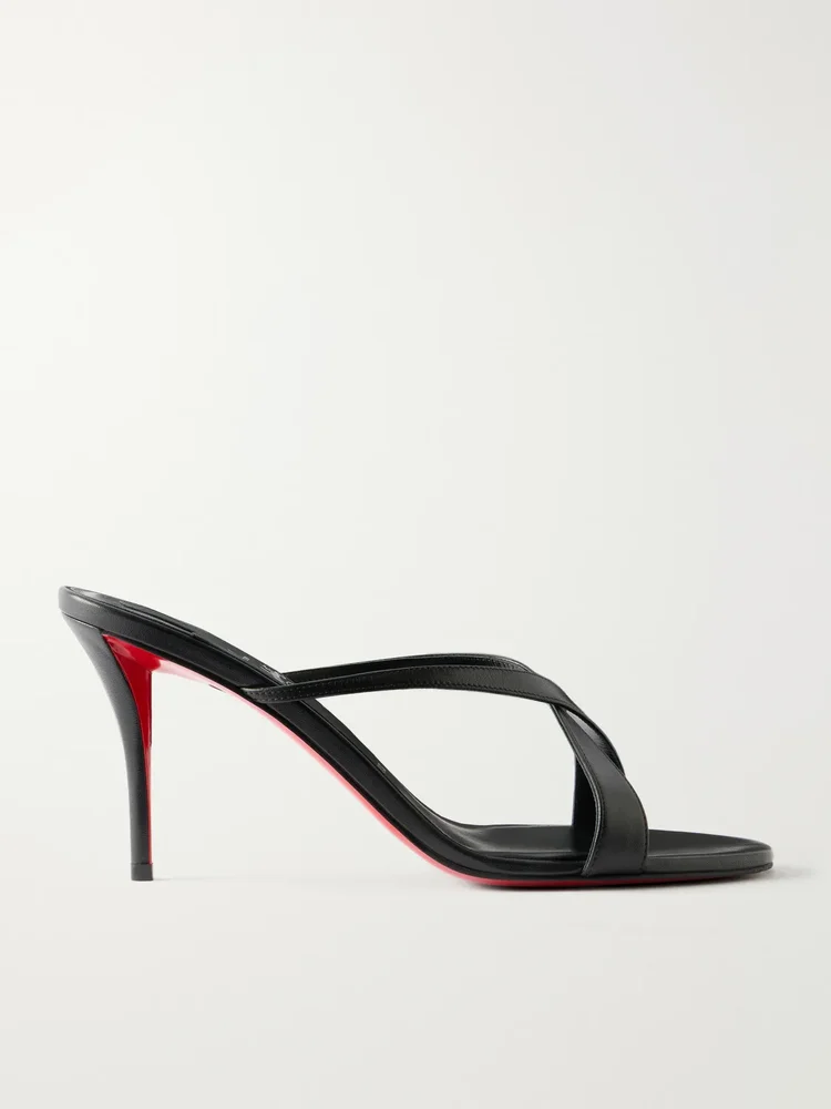 Mulazee Cross 80 leather mules