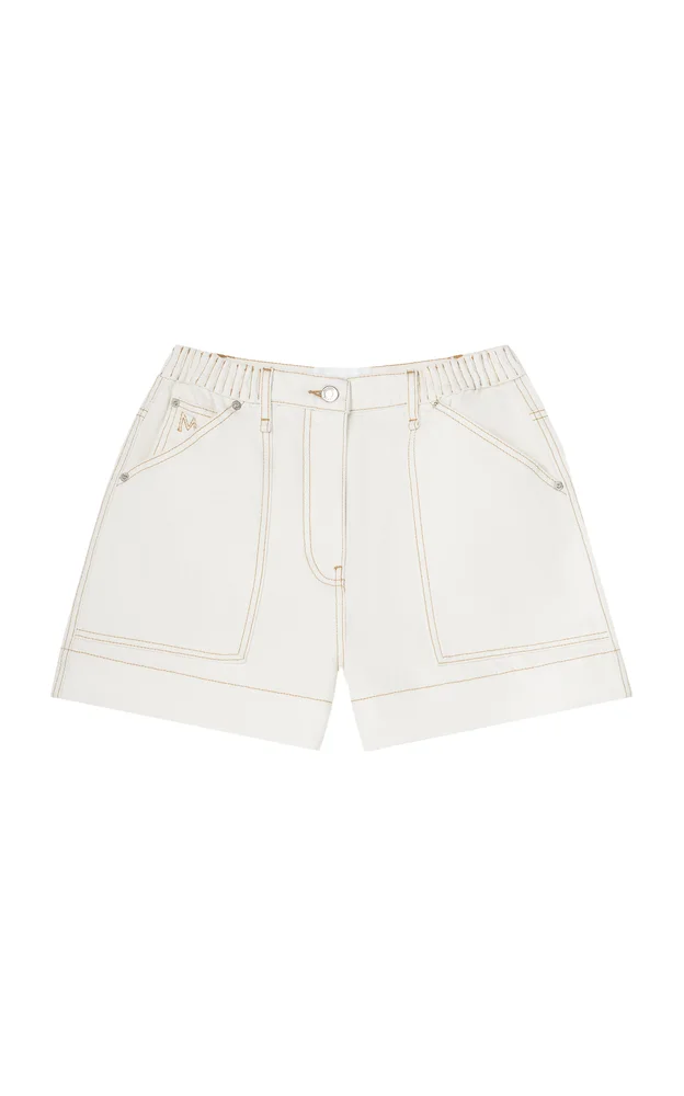 Pollock Denim Wide-Leg Shorts