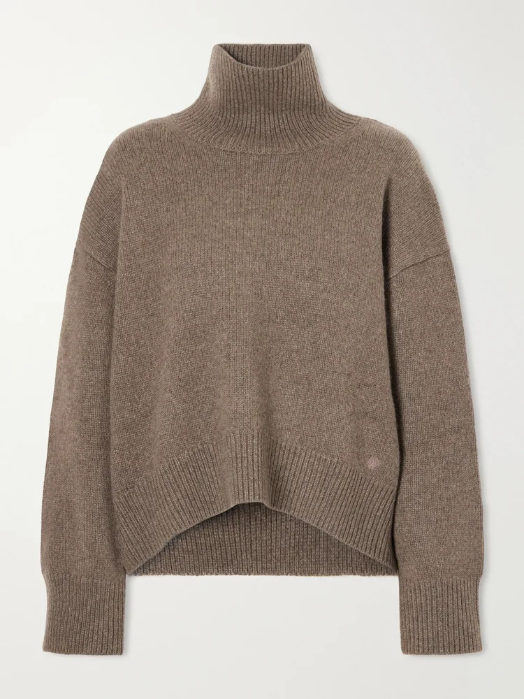 Jonah cropped cashmere turtleneck sweater