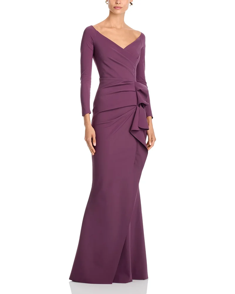 Silveria Side Ruffle Gown