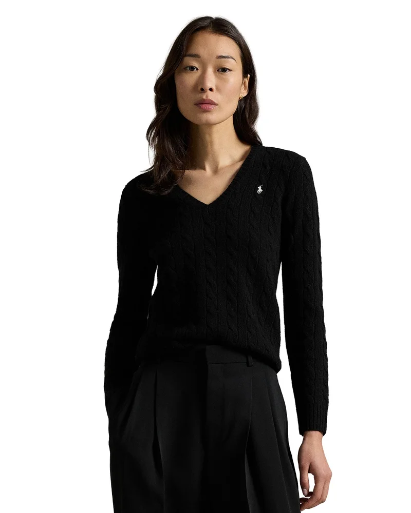 Cashmere cable-knit rollneck