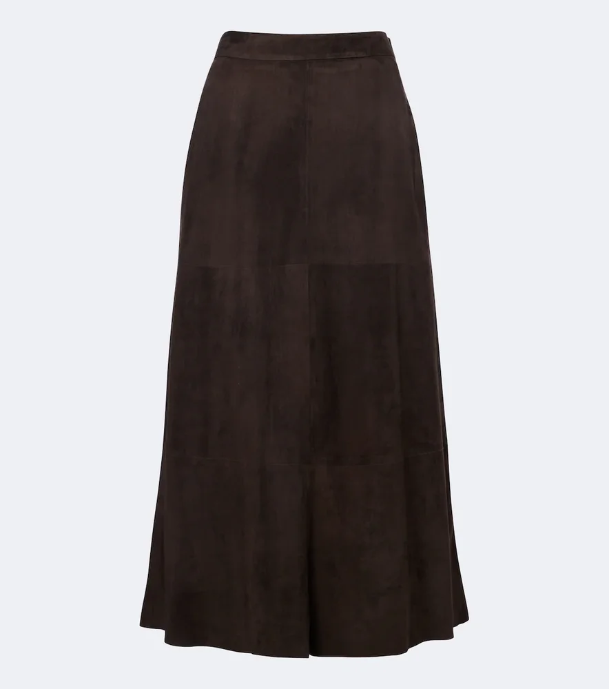 Suede Midi Skirt