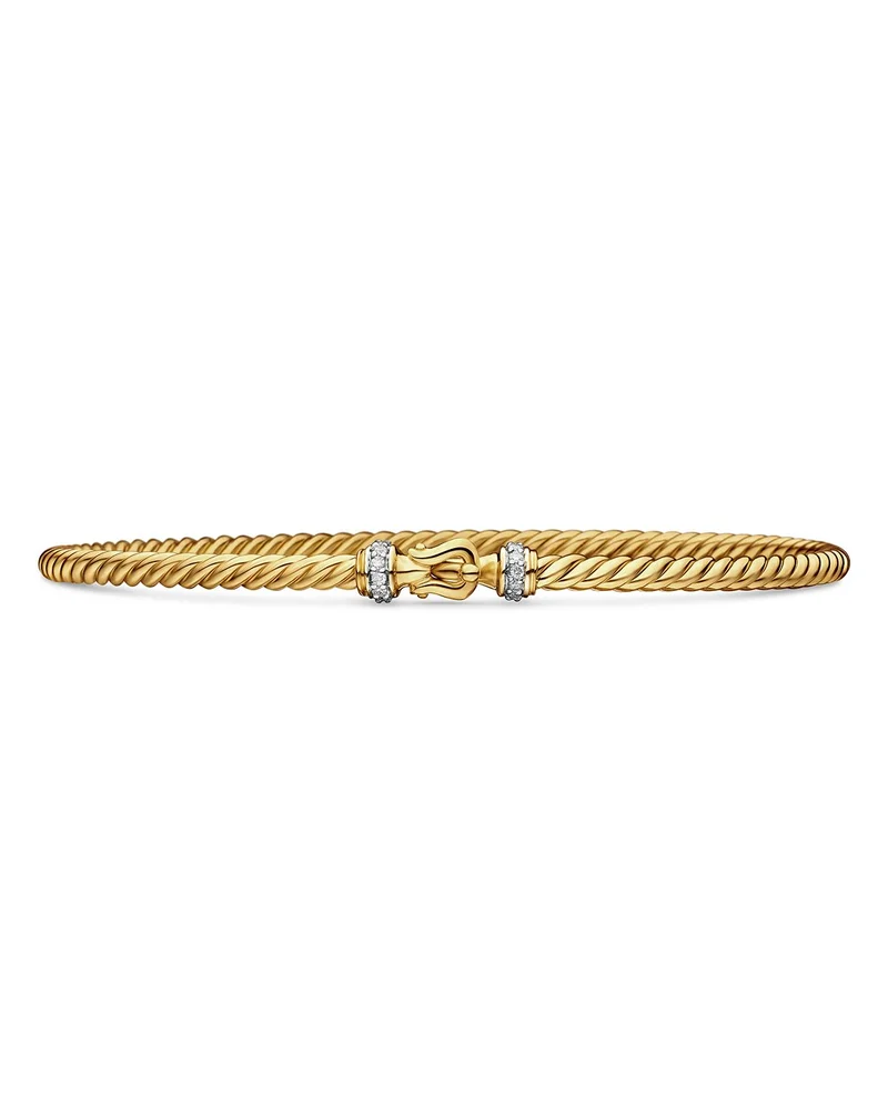 Cable Collectibles Buckle Bracelet in 18K Gold