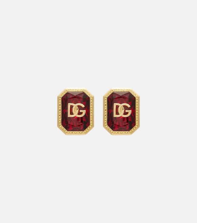 DG embellished clip-on earrings