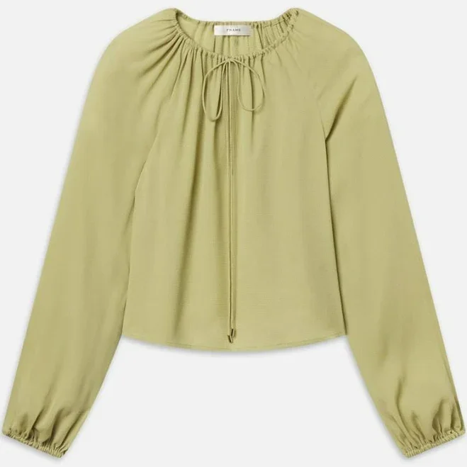 FRAME The Silk Balloon Blouse