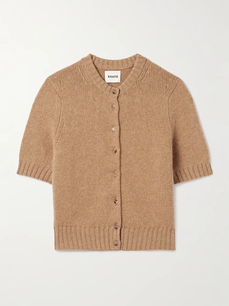 Nora cropped cashmere-blend cardigan