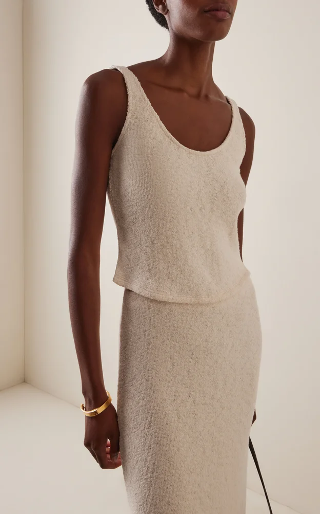 Round Neck Knit Tank Top