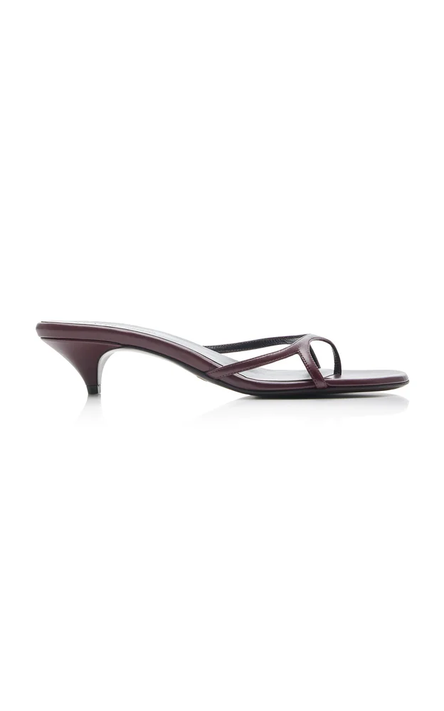 Mila Leather Heeled Sandal