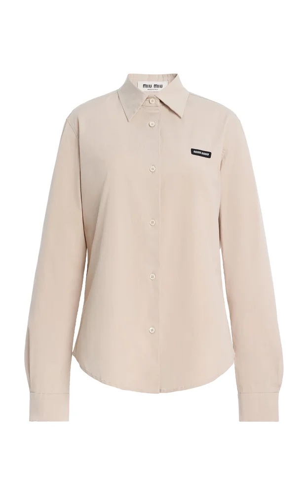 Cotton-Blend Poplin Shirt