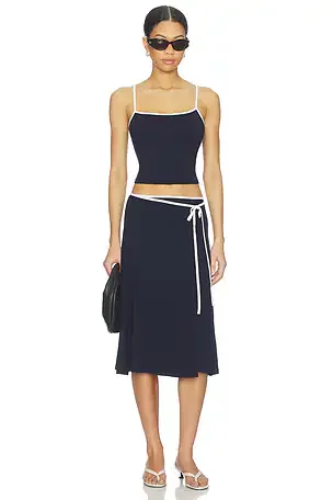 x free-est Opal Skirt Set In Navy Combo