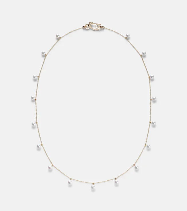 Lou Lou 14kt gold necklace with freshwater pearls