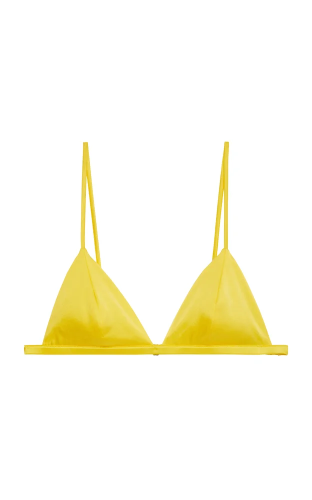 Luxe Stretch-Silk Triangle Bra