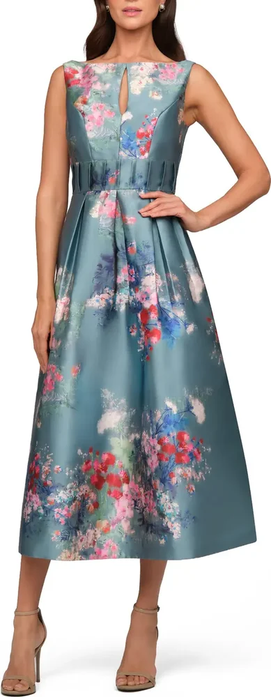 Hara Floral Print A-Line Dress