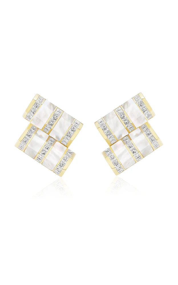 Stella Bar 18K Yellow Gold Earrings