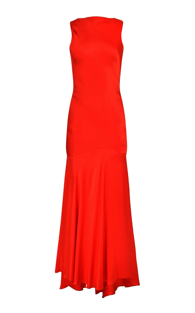 Ruby Silk Dress