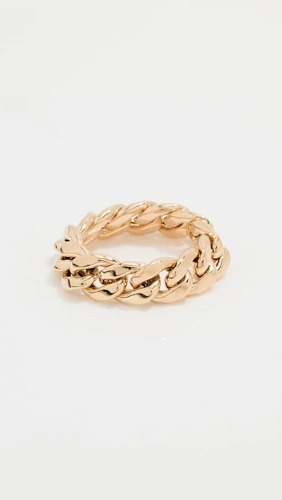 14k Heavy Metal Chain Ring