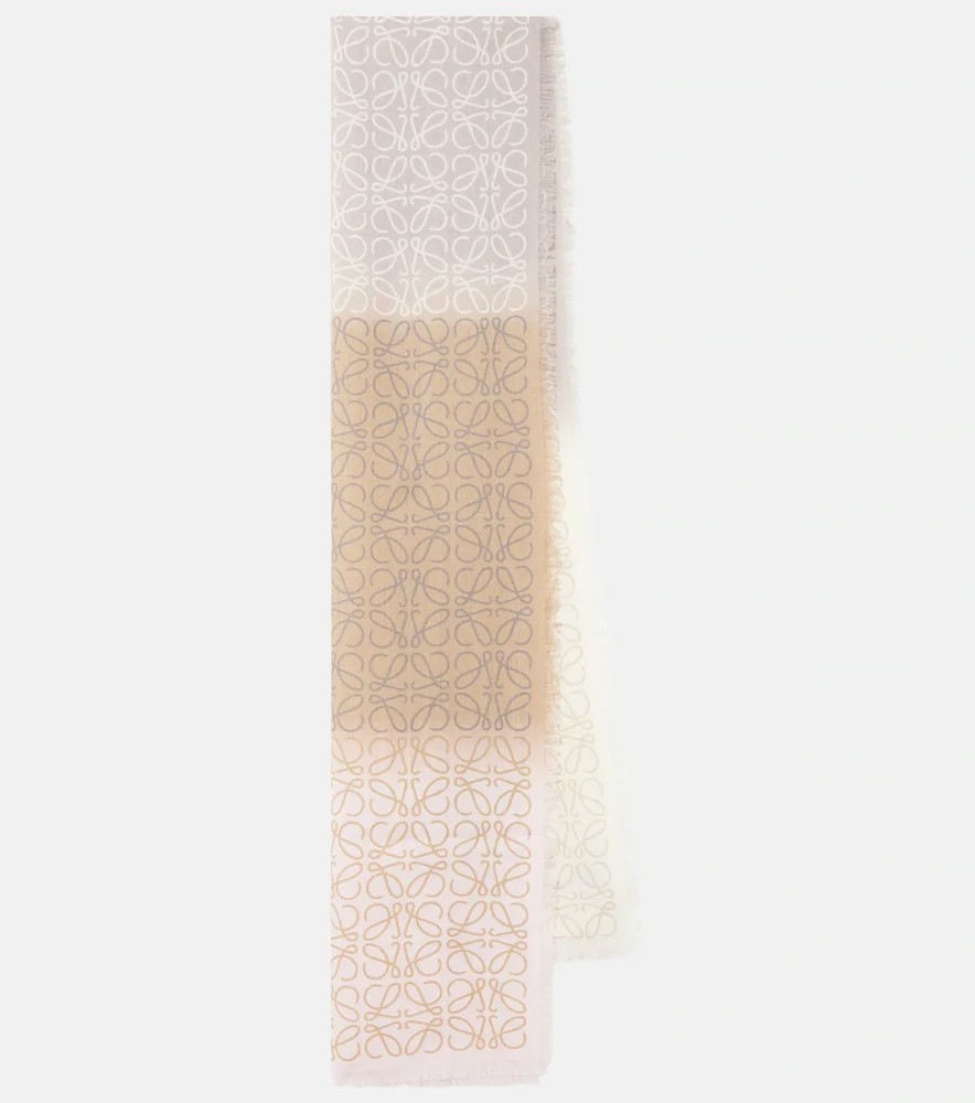Anagram wool, silk and cashmere scarf