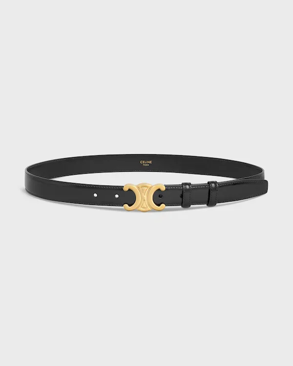 Triomphe Belt 25 in Taurillon Leather