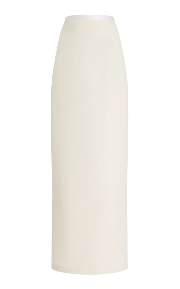 Wool-Crepe Maxi Skirt