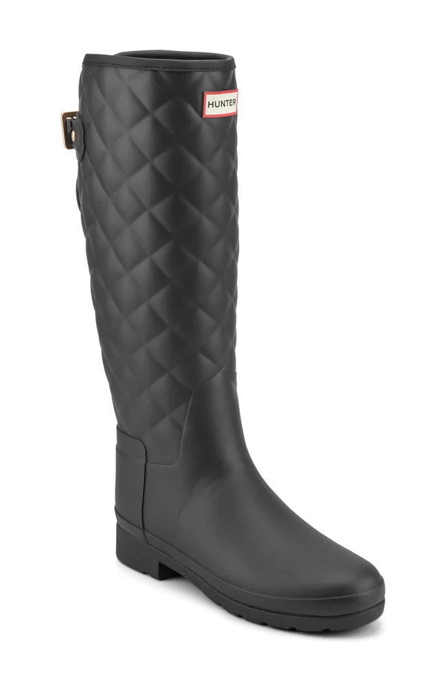 Refined Quilted Rain Boot