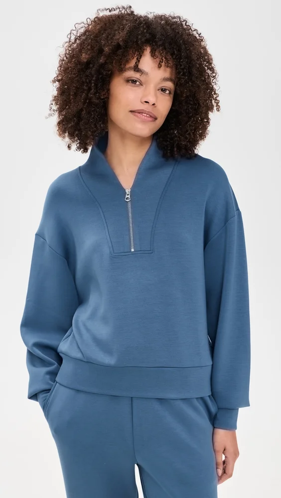 Super-Soft Quarter Zip Pullover