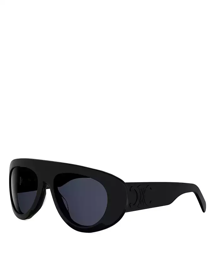Triomphe Stamp Pilot Sunglasses, 56.9mm
