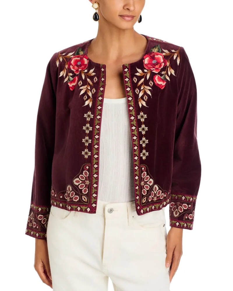 Shari Velvet Bolero Jacket