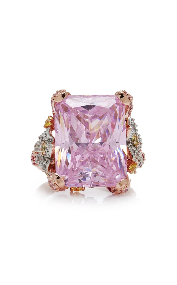 Cinderella 18K Yellow Gold Sapphire Ring