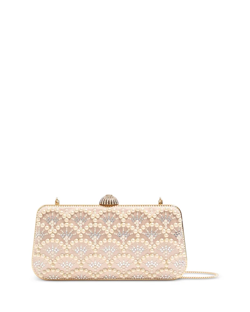 Minaudiere Embellished Chain Strap Wallet