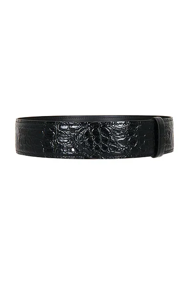 Theo Embossed Croc Waist Belt