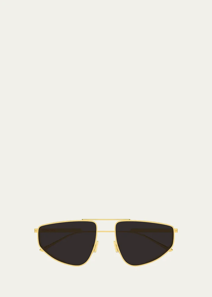 Geometric Aviator Sunglasses