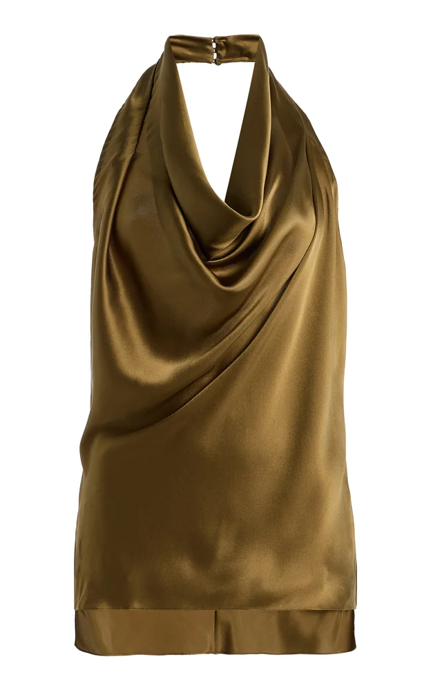 Cusette Silk Charmeuse Top