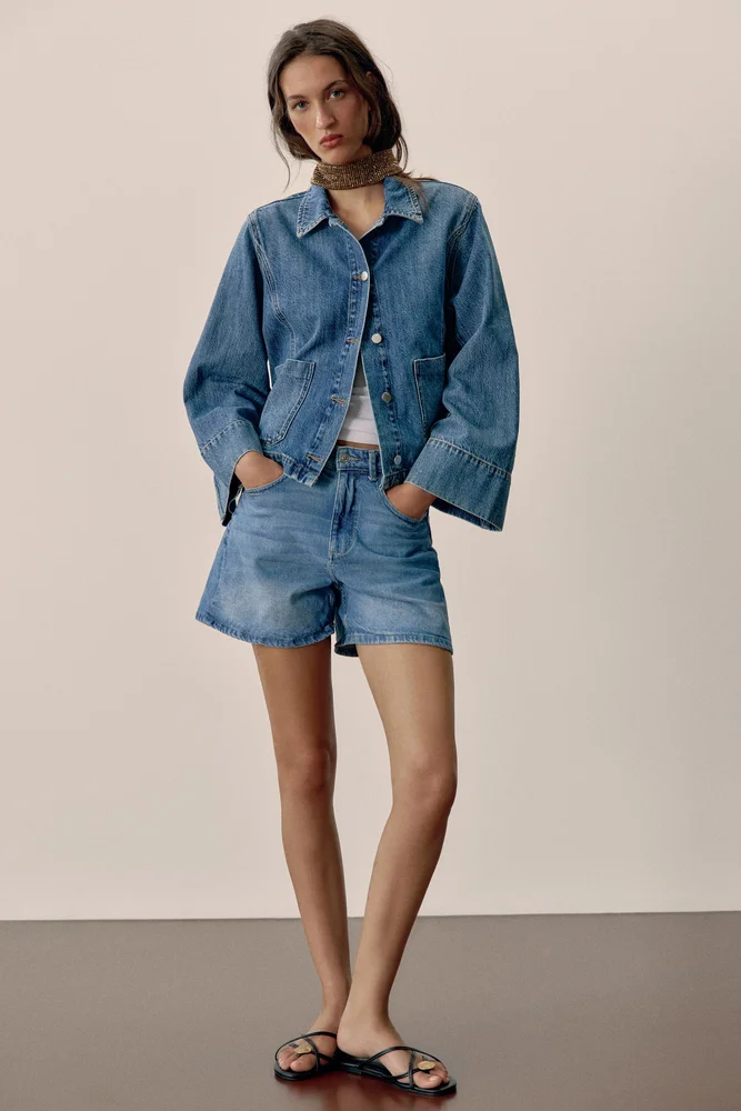 Z1975 Cropped Denim Jacket
