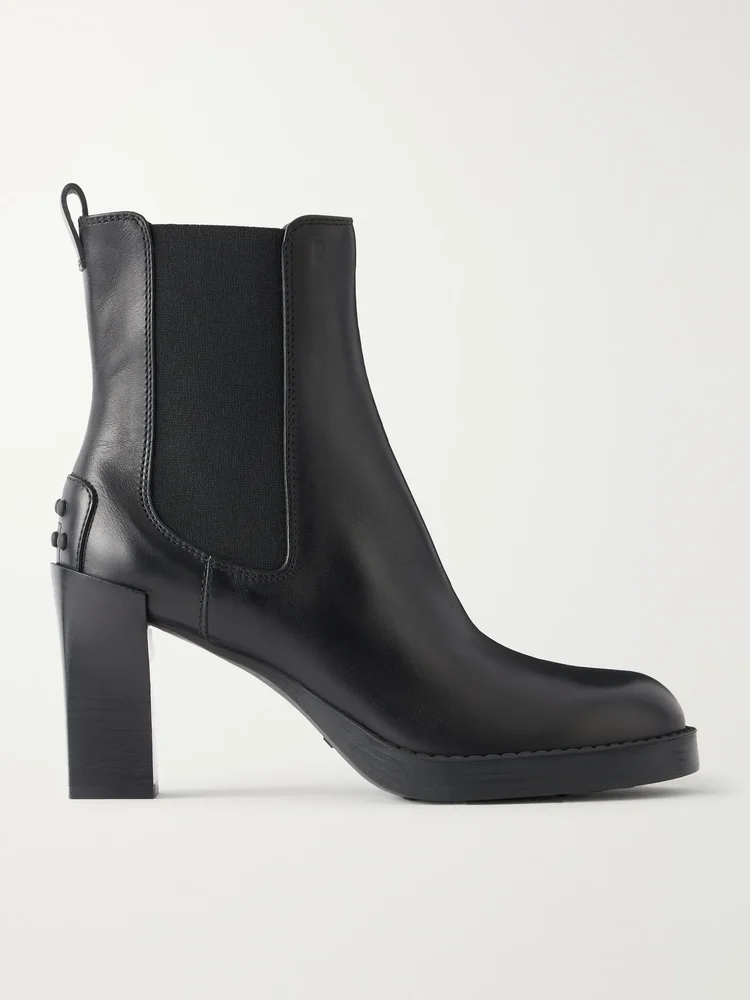 Tronchetto Elastico 80 leather ankle boots