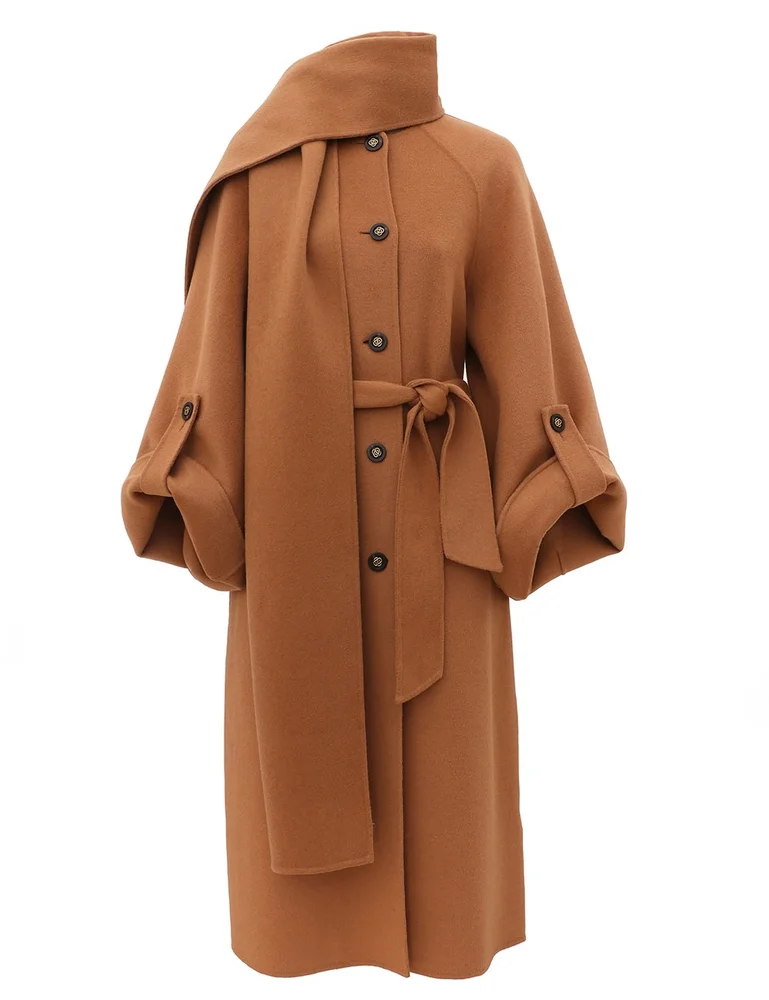 Valiant Wool Scarf Coat
