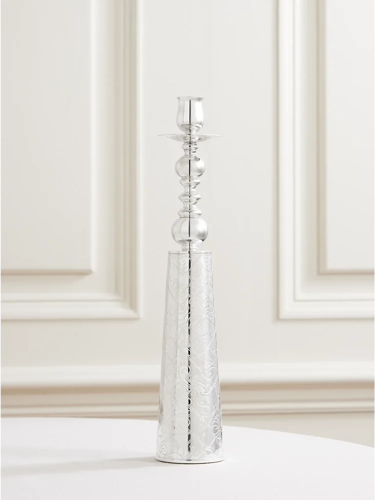 Jardin d'Eden silver-plated candlestick