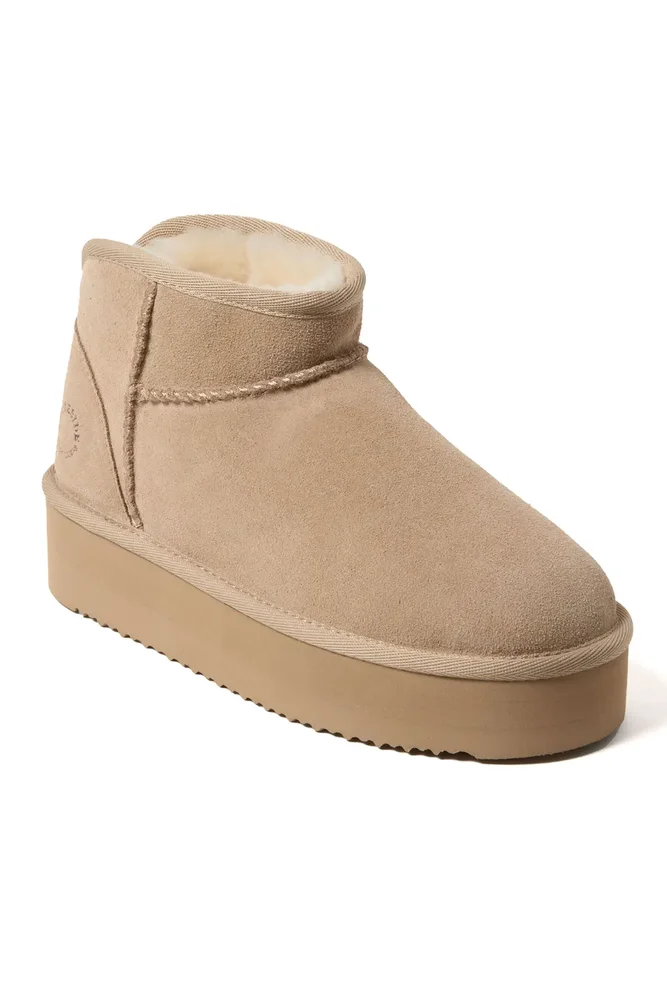 Fireside Kingston Genuine Shearling Platform Bootie