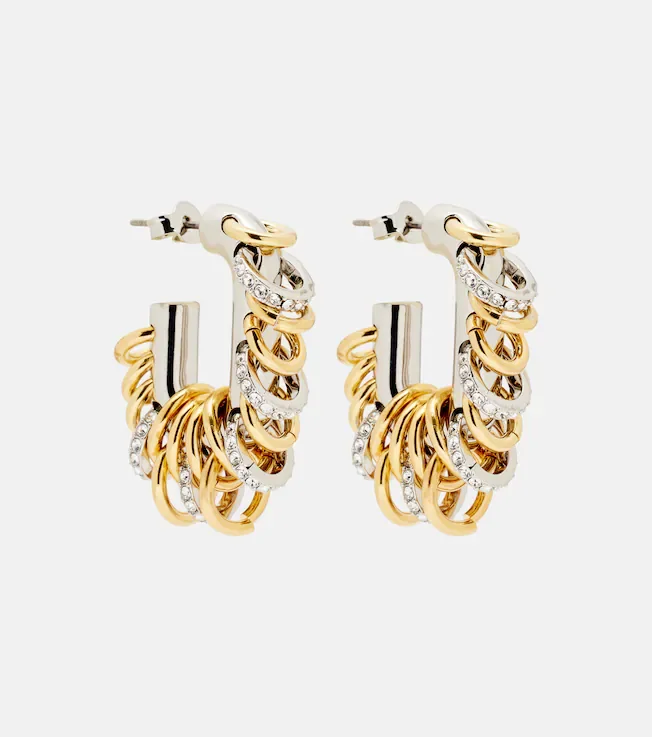 Punk XL Link Small embellished earrings