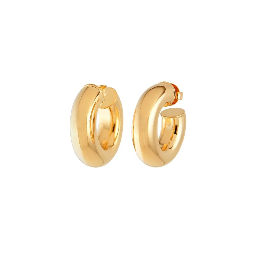 Donut Hoop Pierced Earrings