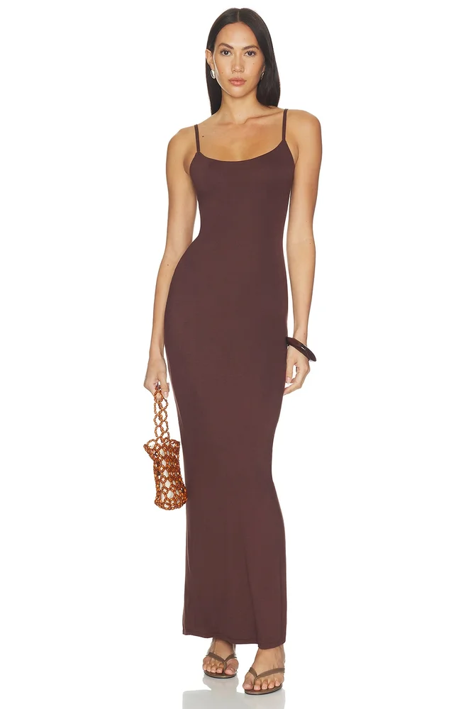 Stripe Sleeveless Maxi Dress