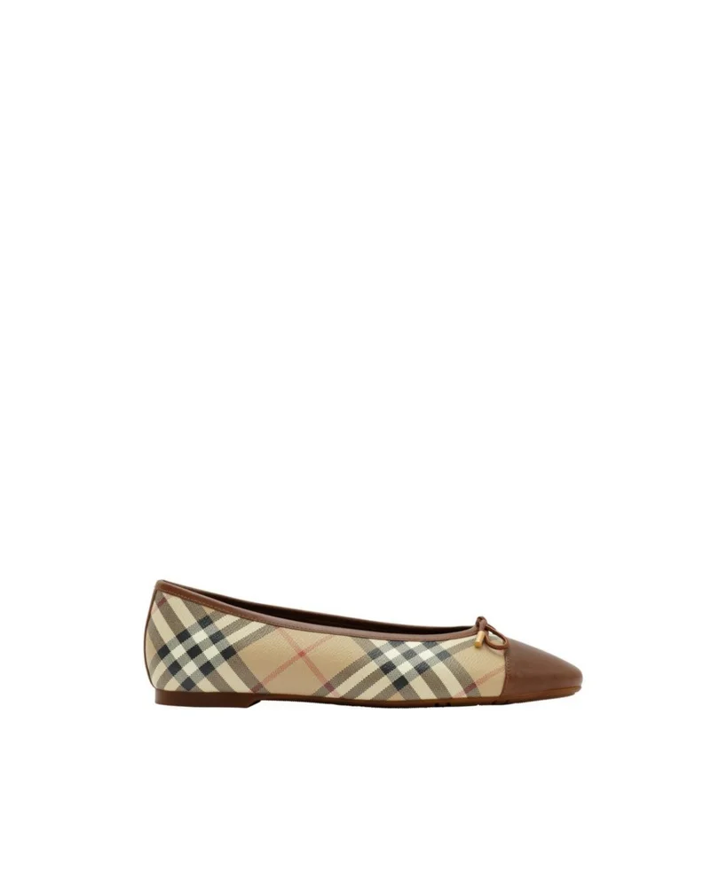 Check Canvas Highgate Ballerinas