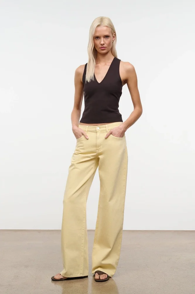 STAUD SUMMER DENIM 2026 SALE GUS RELAXED JEAN | BUTTER